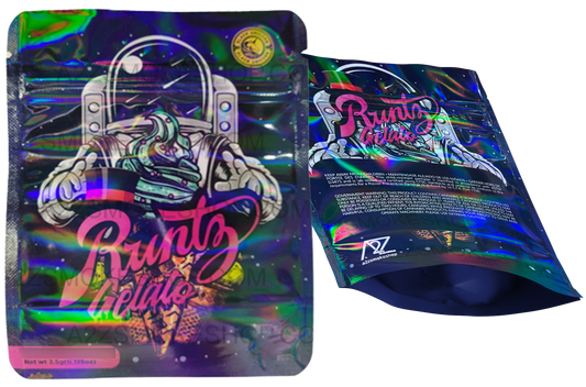 Black Unicorn Gelato Holographic Mylar bag 3.5g