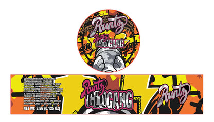 Glass Jar Stickers 3.5g Holographic stickers only