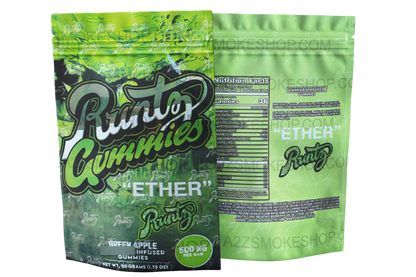 Gummies - Ether Green Apple 500mg  Mylar Bag Packaging Only