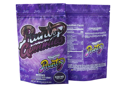 Gummies - Purple  Berries 500mg  Mylar Bag Packaging ONLY Does not include gummies