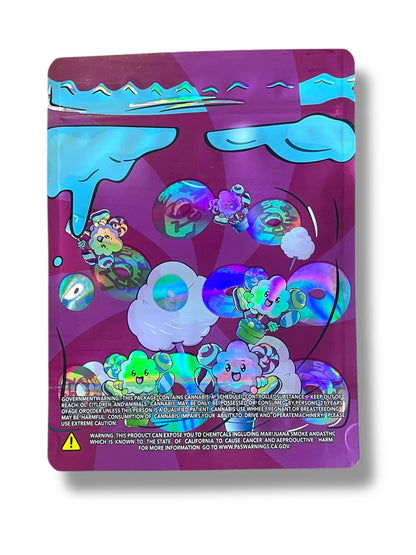 Cotton Candy 1 OZ 28G empty Mylar bag 1 ounce (50 Count) - Black Unicorn Hub