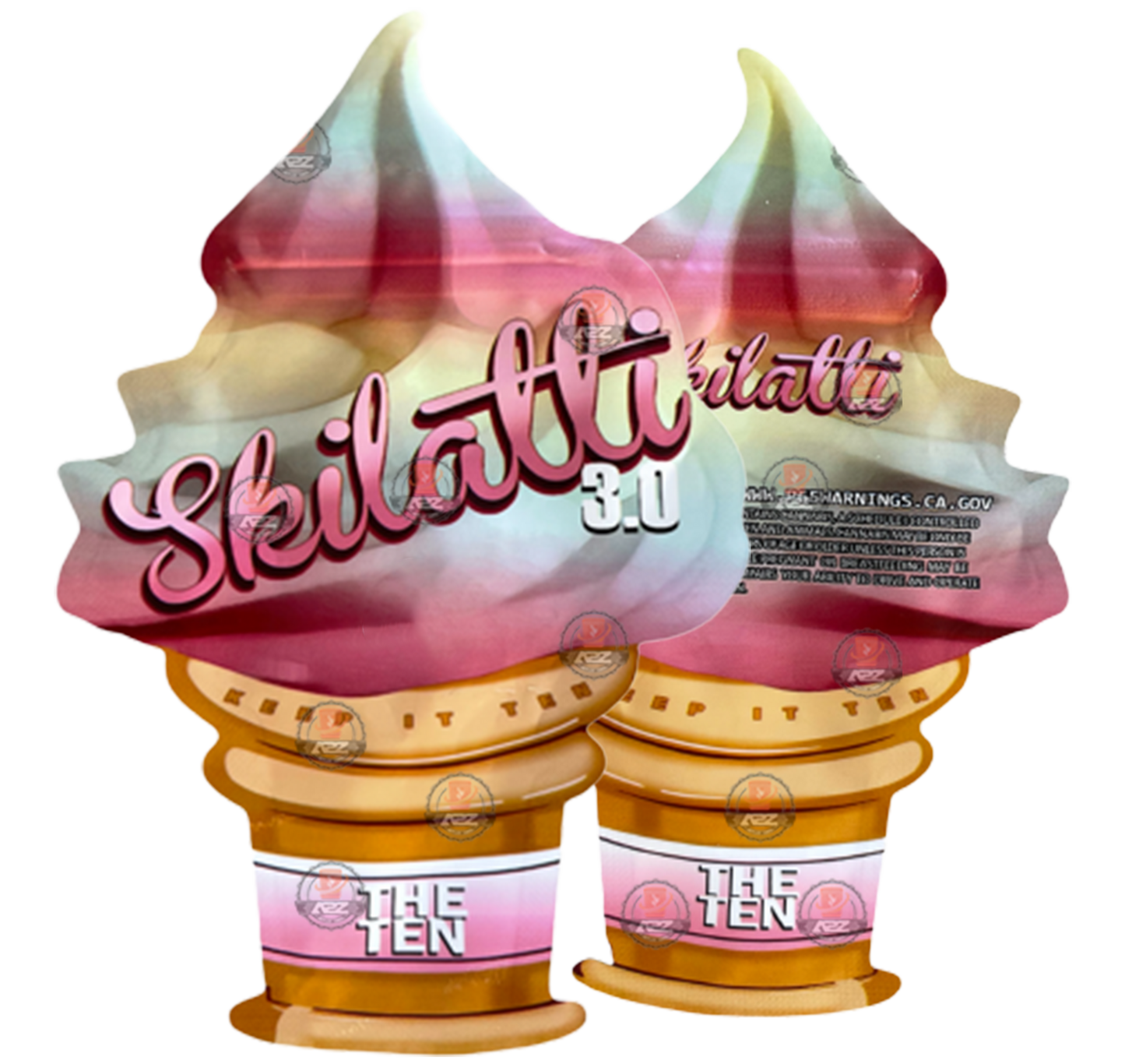 Skilatti 3.0 cut out Mylar bag  3.5g  Packaging Only