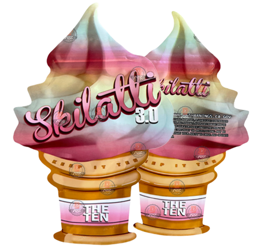Skilatti 3.0 cut out Mylar bag  3.5g  Packaging Only