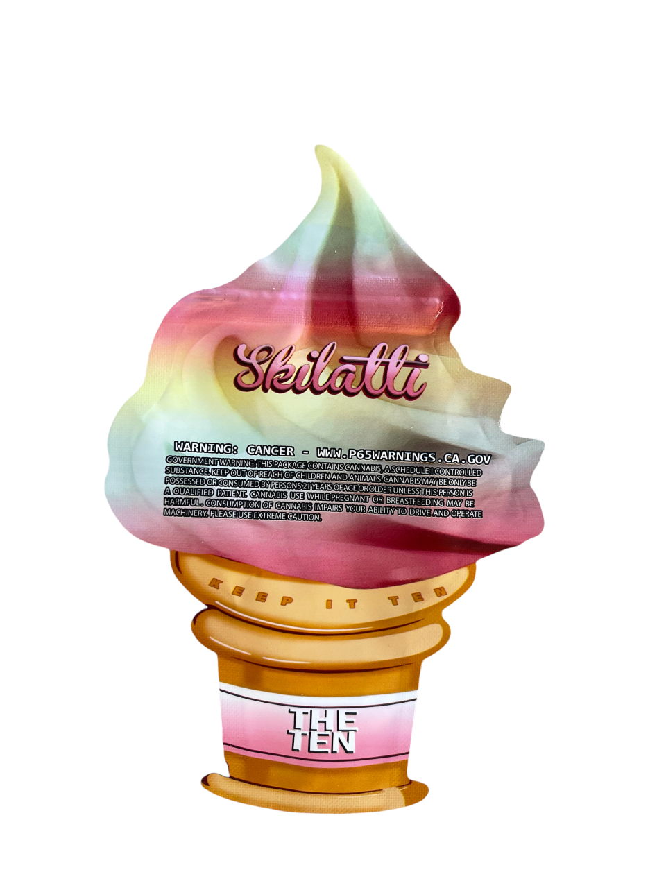 Skilatti 3.0 cut out Mylar bag 3.5g Packaging Only