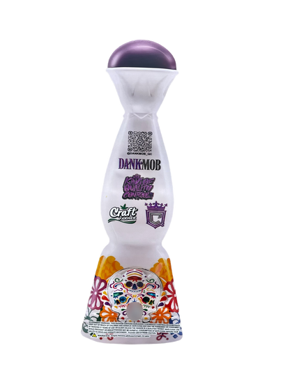 Dank Mob Taquila Bottle 3.5g Mylar Bag Cut Out-Holographic 3