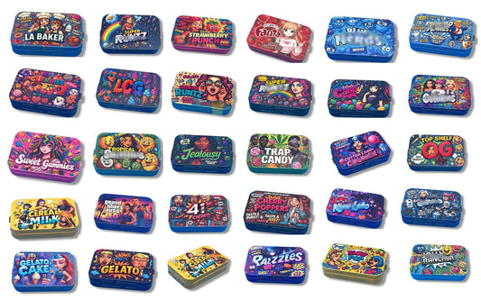 Collection of tin can 3.5g storage container