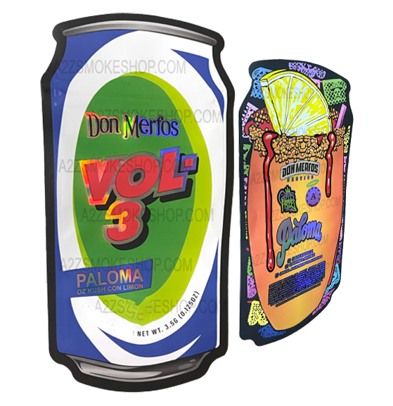 Vol 3 Paloma Don Merfos Cut out bag  3.5g Mylar bag  Packaging Only