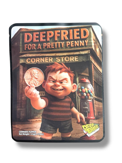 Deep fried For A Pretty Penny 3.5G Sticker Mylar Bags