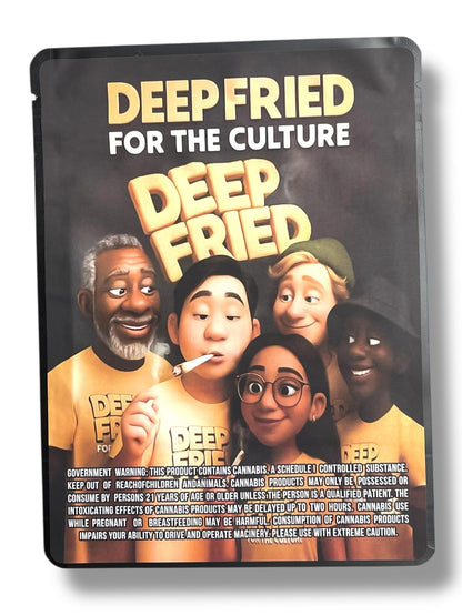 Deep Fried For The Culture Sticker Bag 1 OZ 28G empty Mylar bag 1-ounce