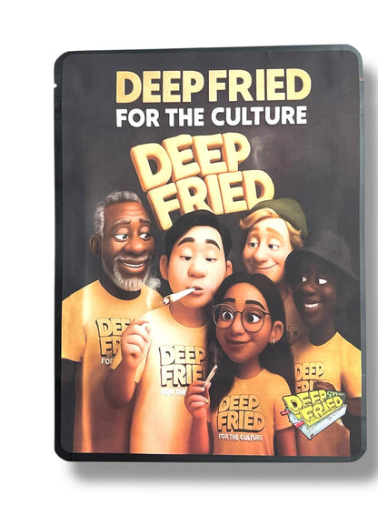 Deep Fried For The Culture Sticker Bag 1 OZ 28G empty Mylar bag 1-ounce