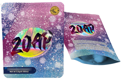 Black Unicorn Zoap Holographic Mylar bag 3.5g  For Flower