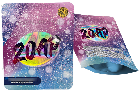 Black Unicorn Zoap Holographic Mylar bag 3.5g  For Flower