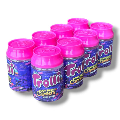 Trolli Sour Brite Crawlers Very Berry 3.5g Cans - 8 cans in box