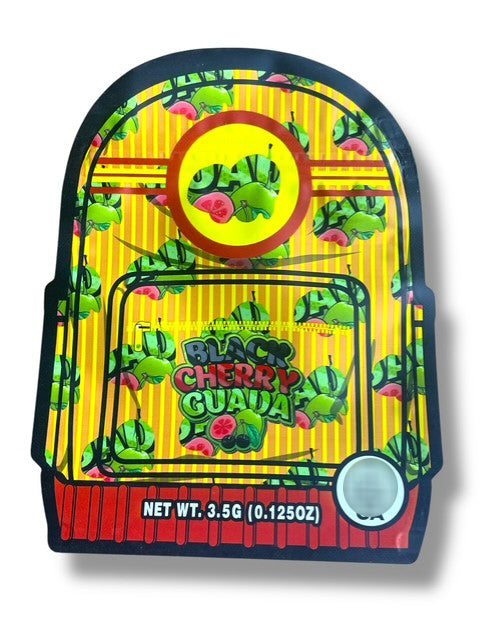 Backpack Boyz Black Cherry Guava Mylar Bags 3.5g shape bag