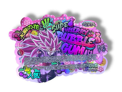 Super Cherry Bubblegum Mylar Bag 3.5g shape bags Kandy Depot
