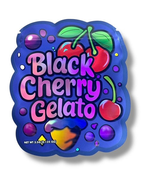 Black Cherry Gelato Bag 3.5g shape bags