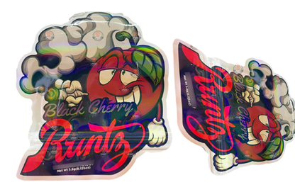 Black Cherry cut out Holographic Mylar bag 3.5g