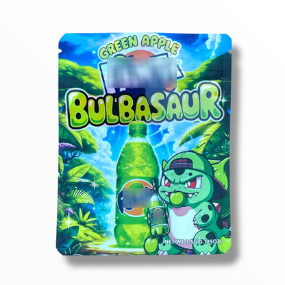Green Apple Bulbasaur 3.5g Mylar Bag- Packaging Only Flavor Co
