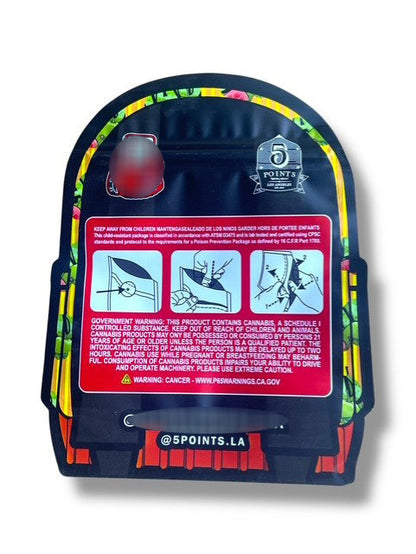 Backpack Boyz Black Cherry Guava Mylar Bags 3.5g shape bag