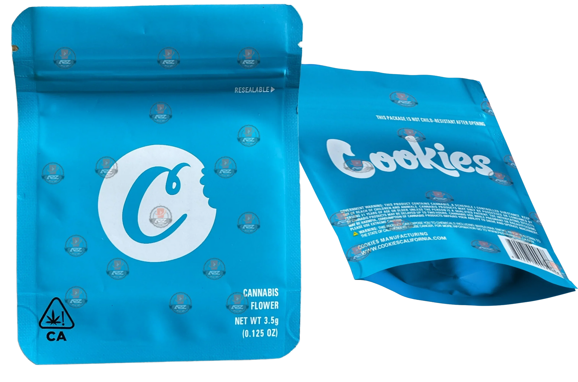 Cookies Mylar Bags 3.5 Grams Smell Proof Resealable Cookies Bags - Black Unicorn Hub