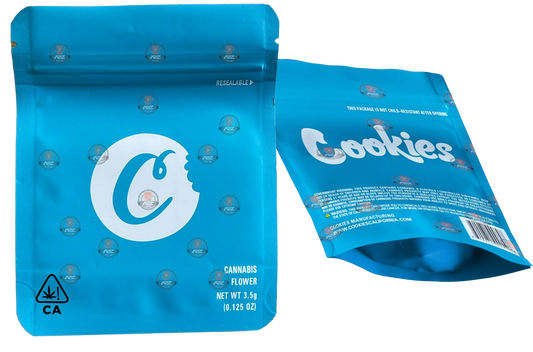 Cookies Mylar Bags 3.5 Grams Smell Proof Resealable Cookies Bags - Black Unicorn Hub