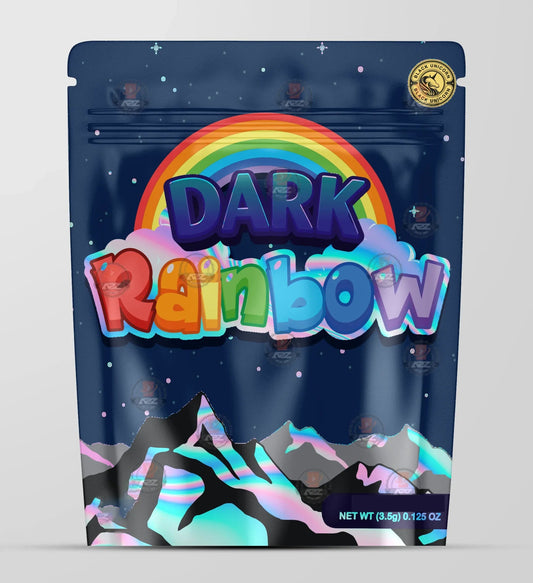 Dark Rainbow Holographic Mylar bag 3.5g - Black Unicorn - Packaging only - Black Unicorn Hub