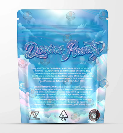 Devine Holographic Mylar bag 3.5g - Black Unicorn - Packaging only - Black Unicorn Hub