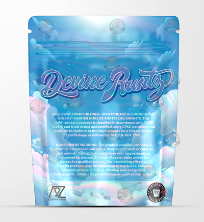 Devine Holographic Mylar bag 3.5g - Black Unicorn - Packaging only