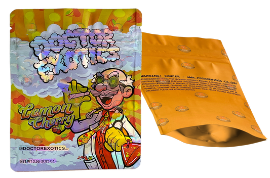 Doctor Exotics Lemon Cherry  3.5g Mylar bag