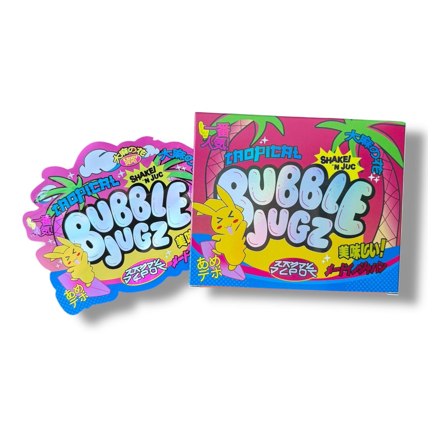 Bubble Jugz Mylar Bags with Boxes 3.5g Box Packaging Kandy Depo