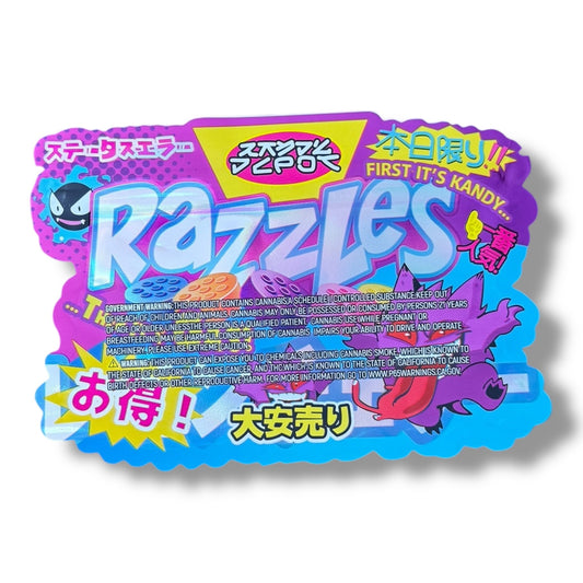 Kandy Depo Razzles Mylar Bag 3.5g shape bag