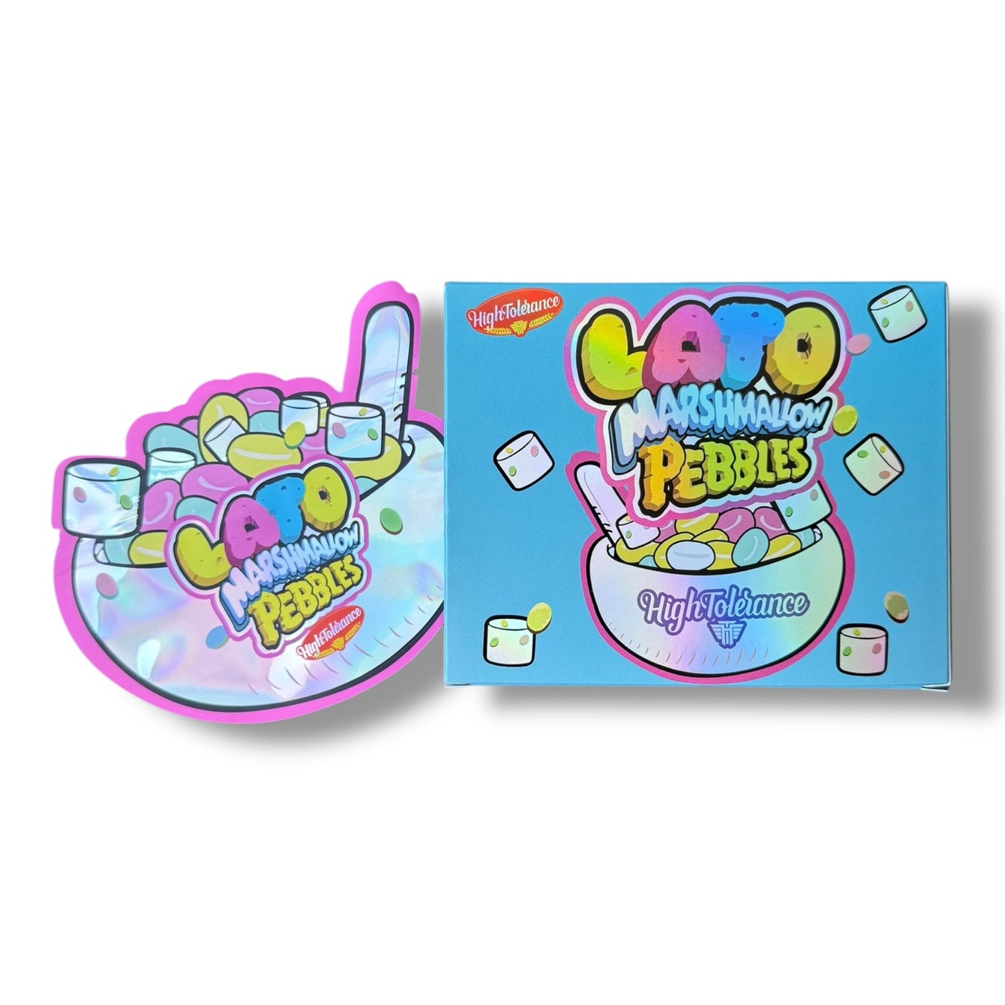 Lato Marshmallow Mylar Bags with Boxes 3.5g Box Packaging High Tolerance