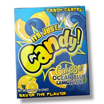 Candy Calypso Ocean Blue Lemonade Mylar Bags with Boxes 3.5g Box Packaging Candy Cartel
