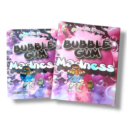 Bubblegum Madness Mylar Bags with Boxes 3.5g Box Packaging Crafted By Trappers
