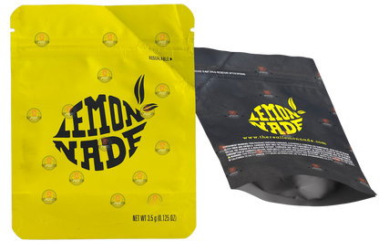 Cookies Lemonade Mylar Bags 3.5 Grams Smell Proof Resealable Bags w/ Holographic Authenticity Stickers