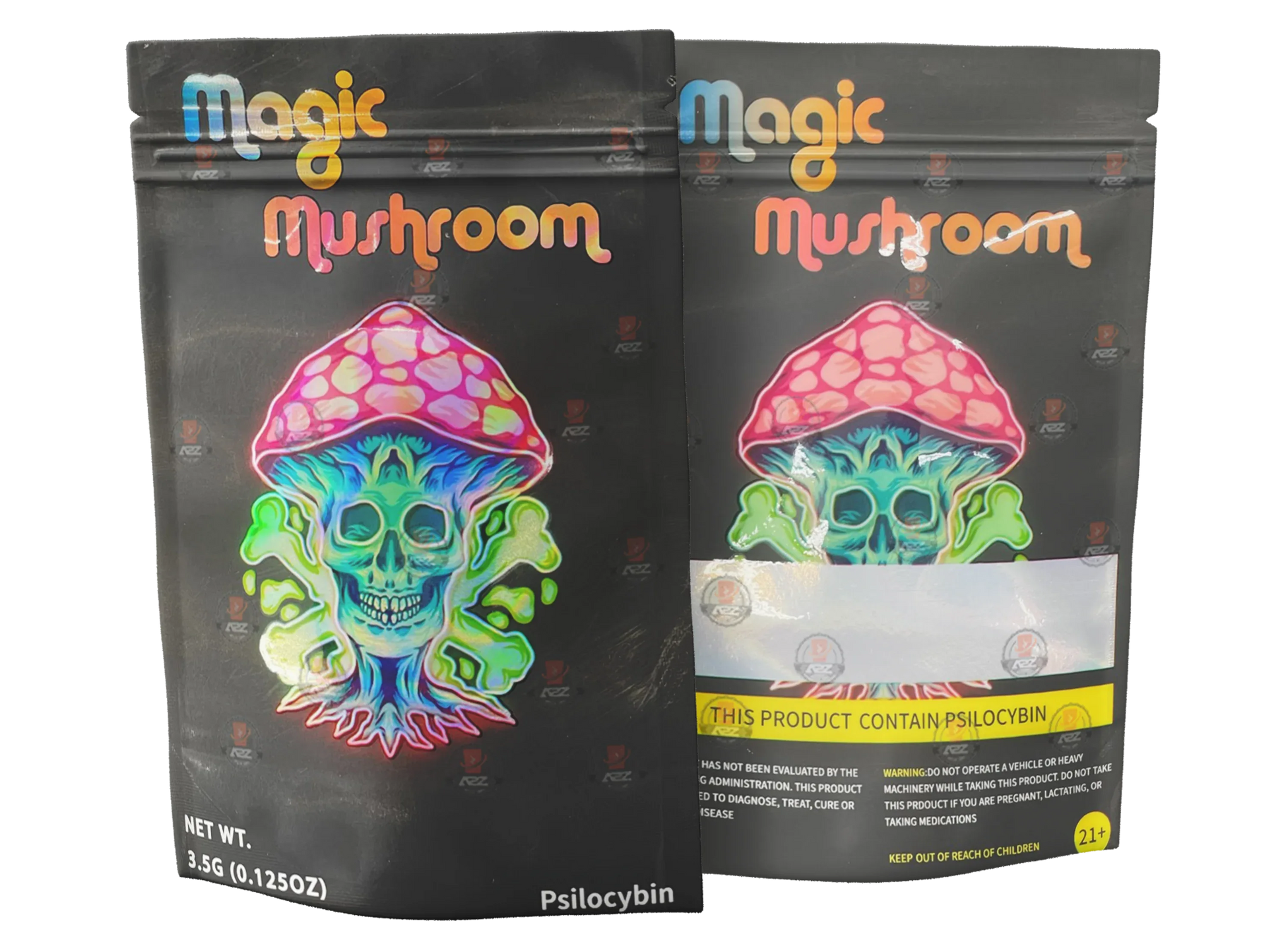 Magic Mushroom Mylar bags Empty Packaging #2 - Black Unicorn Hub