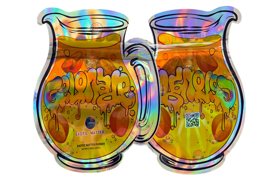 Gelonade Exotic Matter 3.5g Cut Out Mylar Bag- Holographic Packaging Only