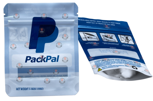 Pack Pal Paypal Mylar zip lock bag 3.5G