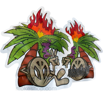 Peace Sign Mylar Cut out bag 3.5g Packaging Only - Black Unicorn Hub