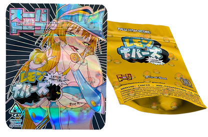 Super Dope - Lemon Popperz 3.5g Mylar Bag Holographic