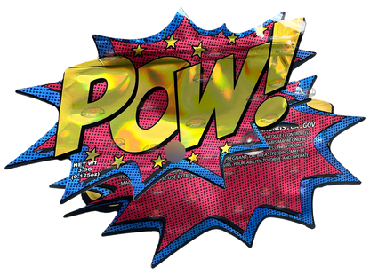 POW Lil Baby Cut Out Mylar Bags 3.5g Die Cut Holographic