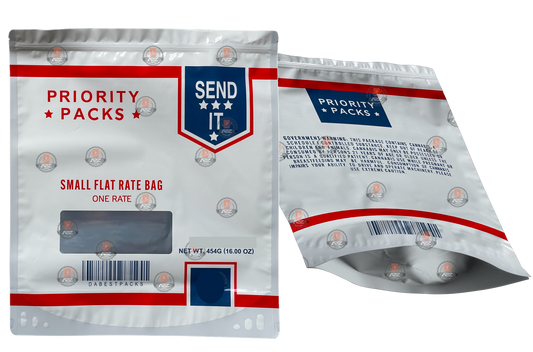 Priority Packs Combo Mylar Bags 1 lb + 50 oz + 100 3.5g + 100 g