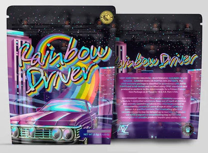 Rainbow Driver Holographic Mylar bag 3.5g - Black Unicorn - Packaging only - Black Unicorn Hub