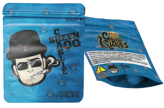 Charlie Sheen OG Mylar zip lock bag 3.5G