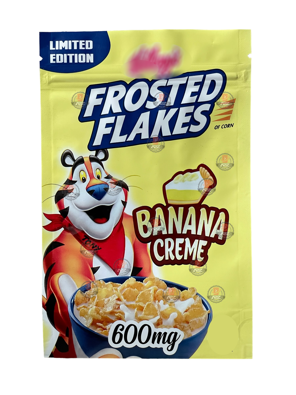 Banana Creme 600mg Mylar bags Empty Packaging Only