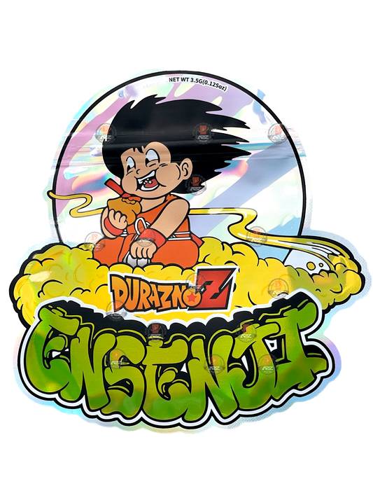 Don Merfos Duraznoz Ensenji 3.5G Mylar Bag - Cut out zip lock bag