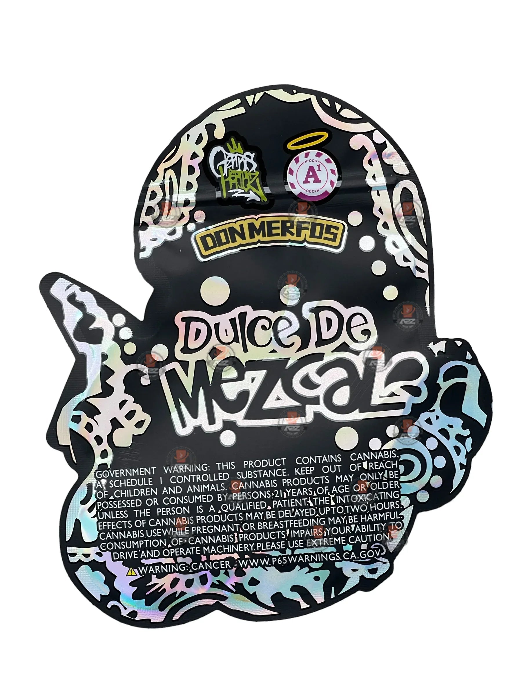 Don Merfos Dulce De Mezcal bag 3.5g Holographic Mylar bag NEW - Black Unicorn Hub