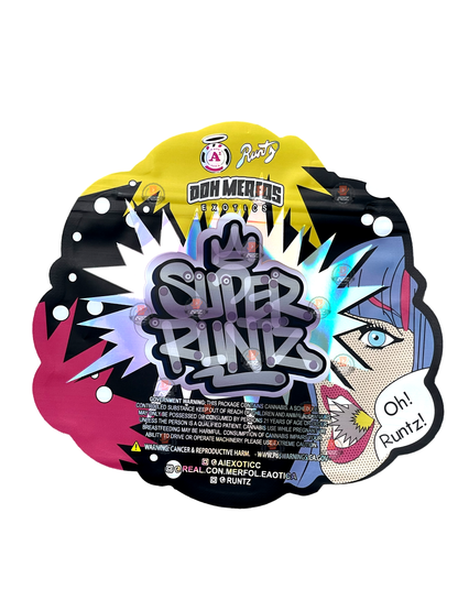 Don Merfos Super Runtz bag 3.5g Holographic Mylar bag