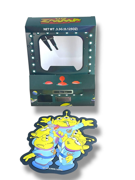 A1 Exotics The ZAAAAA Mylar Bags with Boxes 3.5g Box Packaging Toys Story