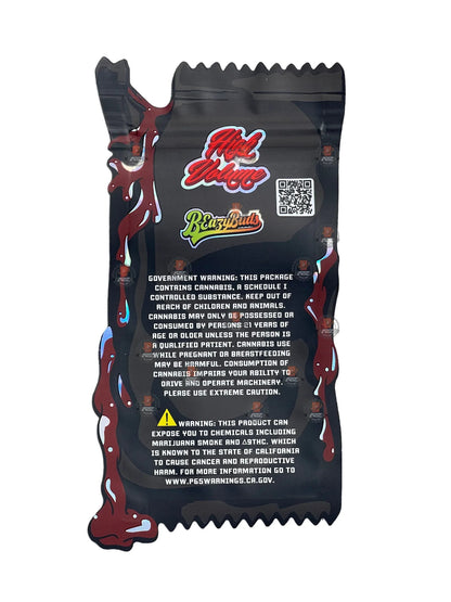 Fumi Soy Sauce cut out Mylar Bags 3.5g Die Cut Holographic - Black Unicorn Hub